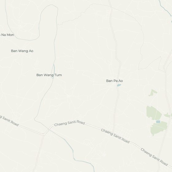 Street map around the demo plot